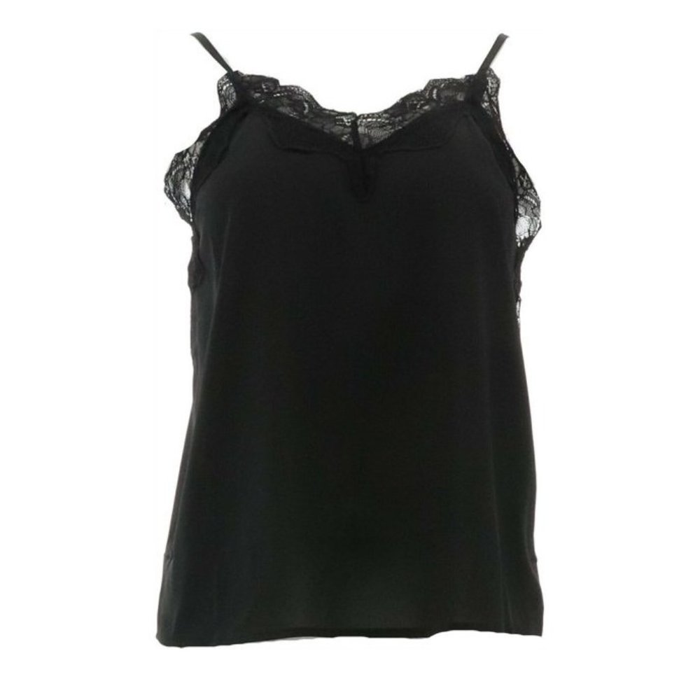Motto Women's Lace Trim Tank Top